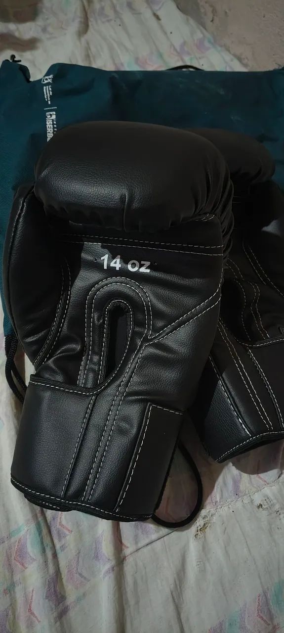 Luvas de boxe + protetor bucal  - Foto 4