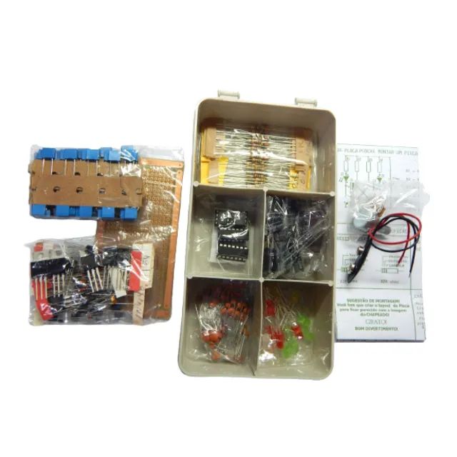 kit BOX componentes eletrônicos diversos, resistor capacitor semicondutor - 345 peças - Foto 3