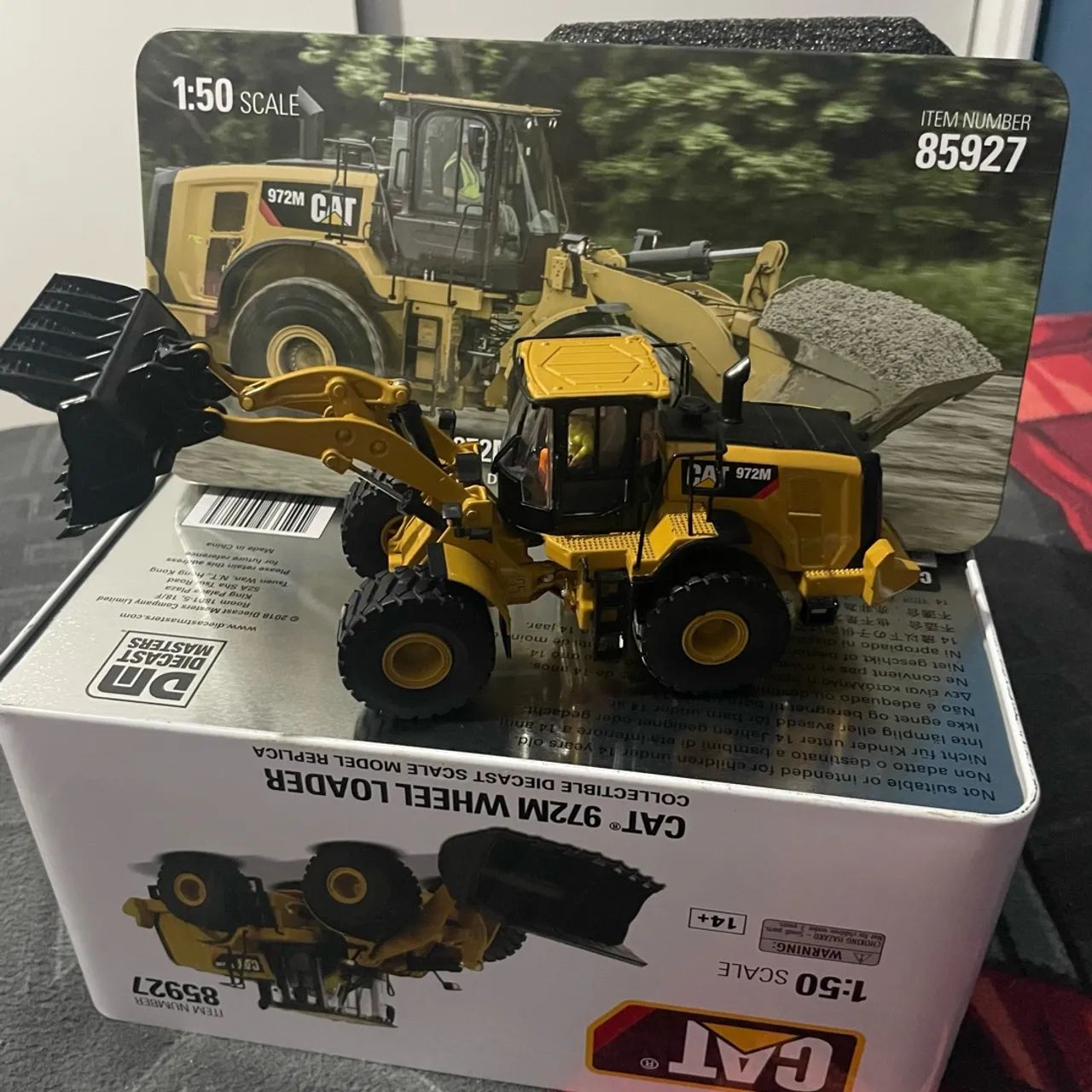 Miniatura pá carregadeira caterpillar 