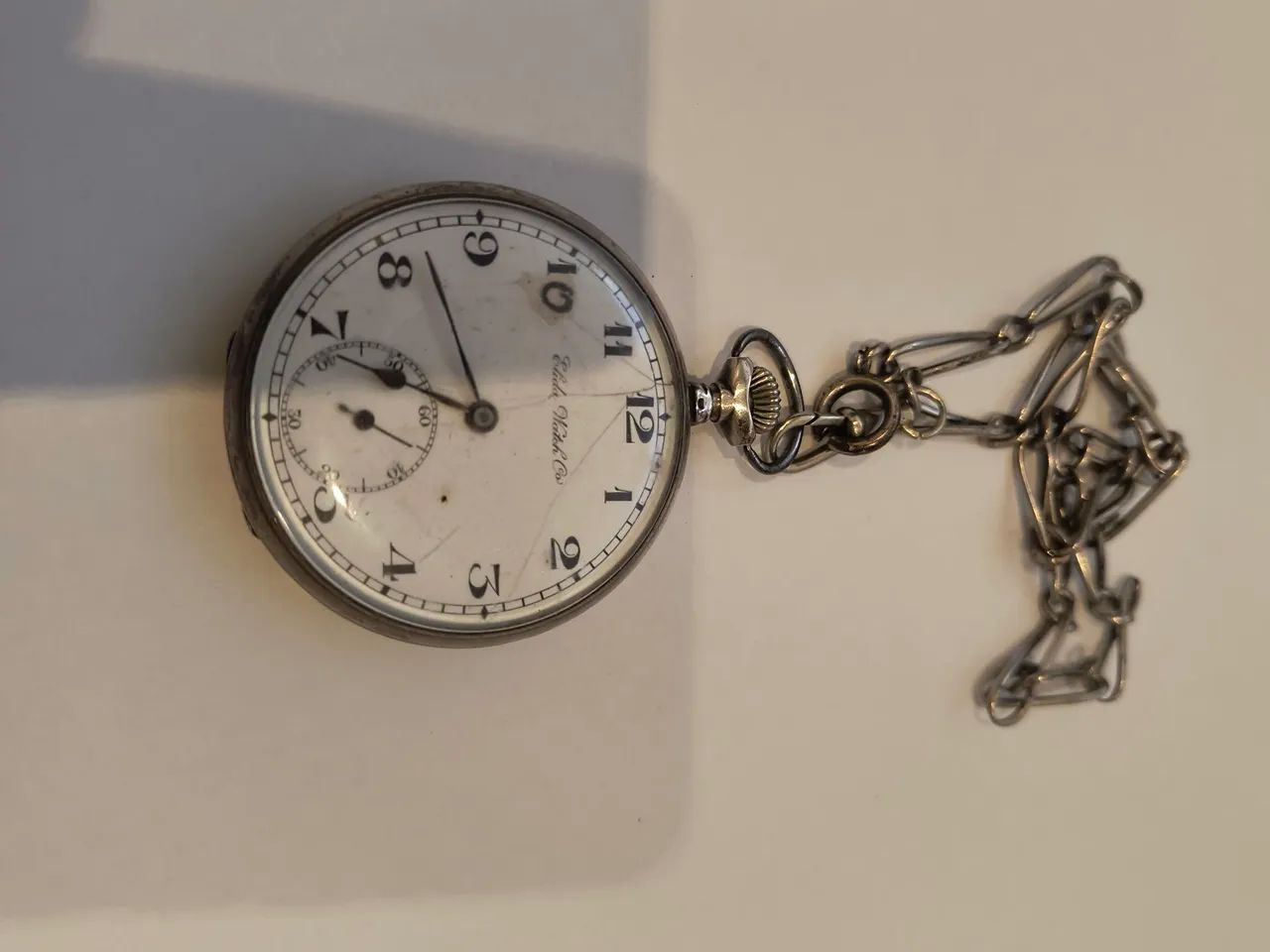 Relógio de bolso elida watch funcionando a corda