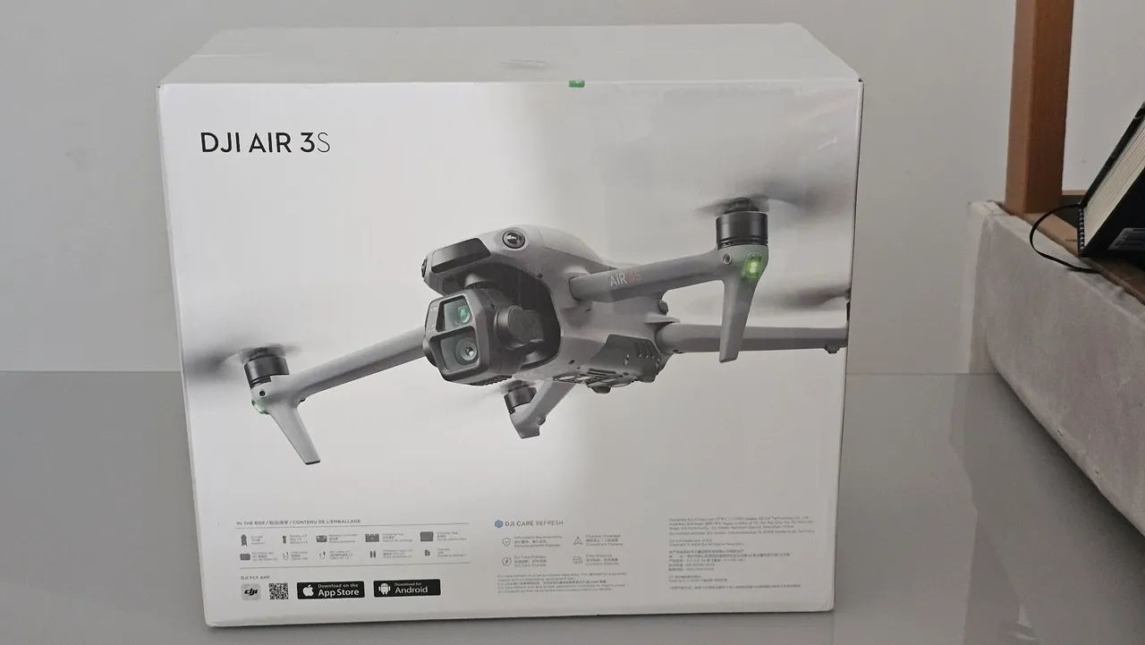 Dji Air 3s Flymore combo com Rcn3 lacrado Anatel