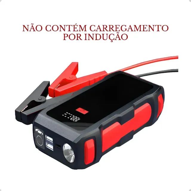 Auxiliar Partida Veicular Usb Bateria Chupeta 12v 12000mah - Foto 2