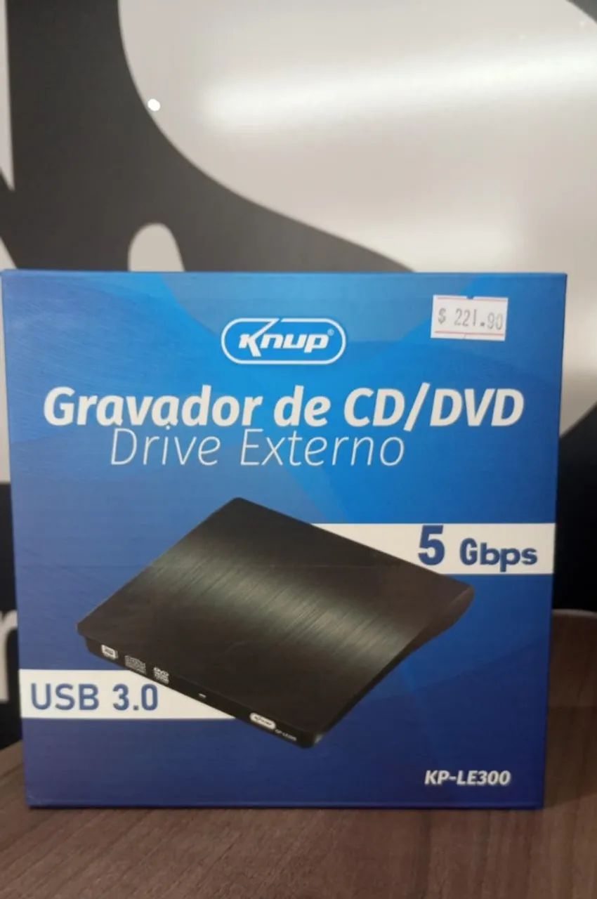 Gravador de CD/DVD Externo Knup