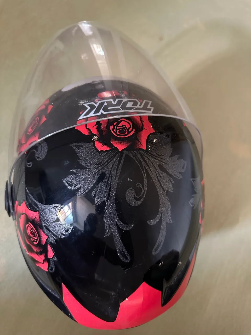 Capacete Tork feminino aberto  - Foto 2