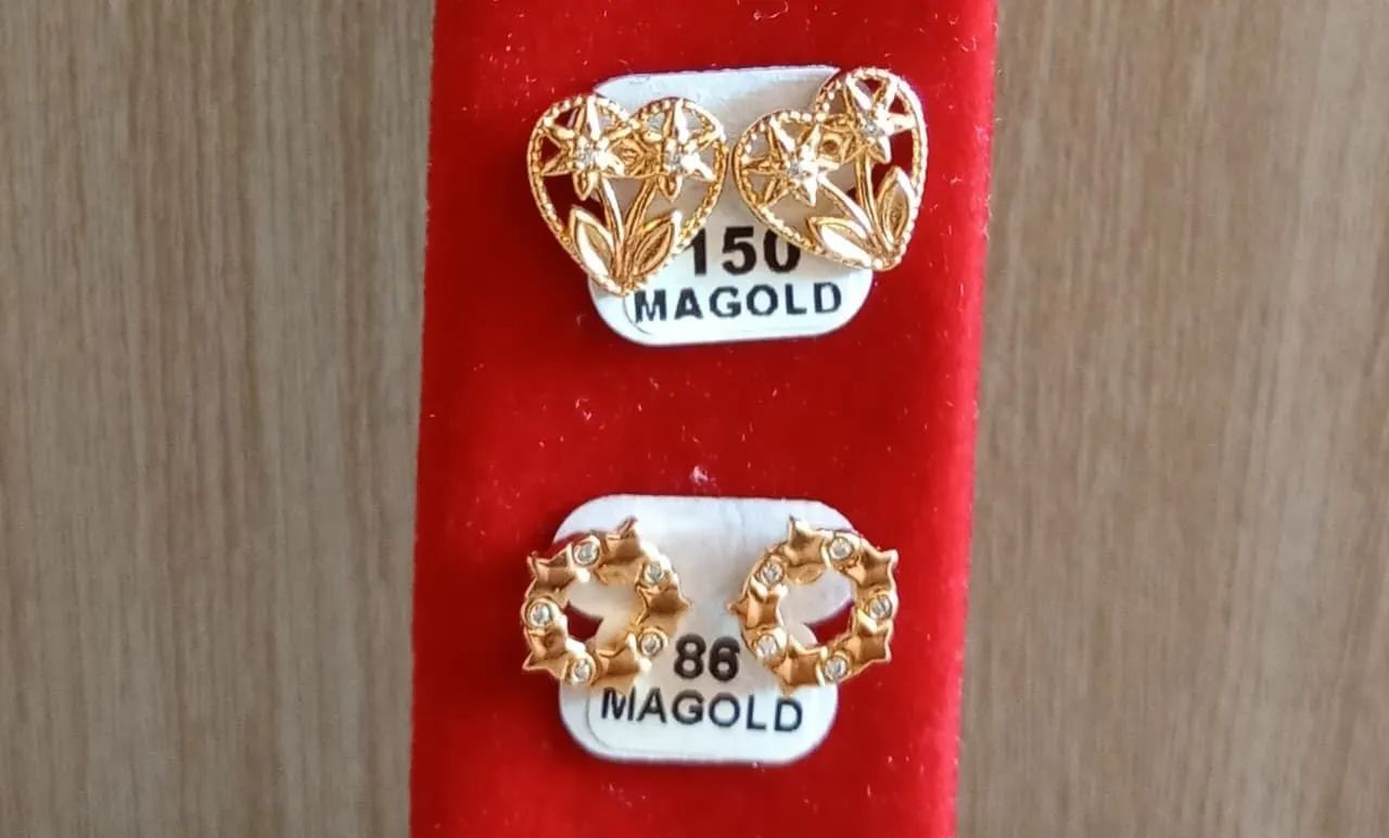 Brincos Médios semijoia, Magold - Foto 4