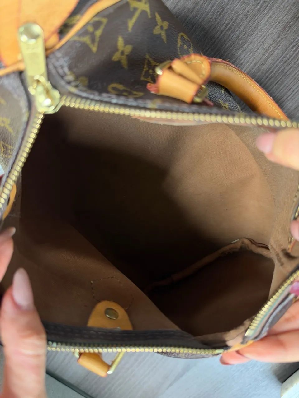 Louis Vuitton Speedy 25 Monogram original restaurada - Foto 4