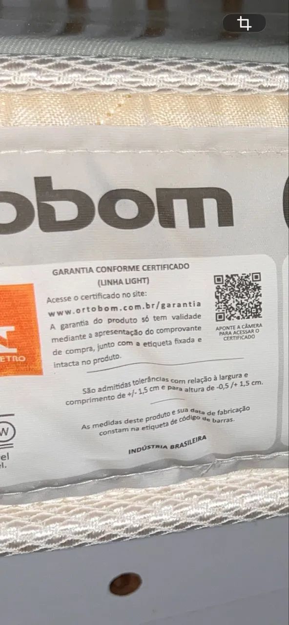 Colch ão para berço ortobom  - Foto 2