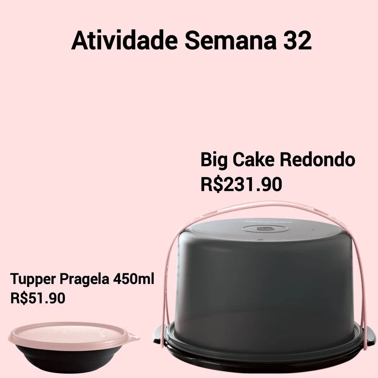 Boleira Tupperware.
