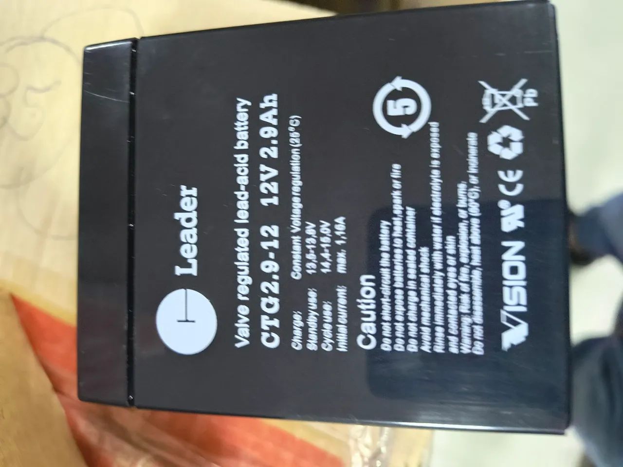 Bateria CTG2.9-12 12V. 2.9AH - Foto 4