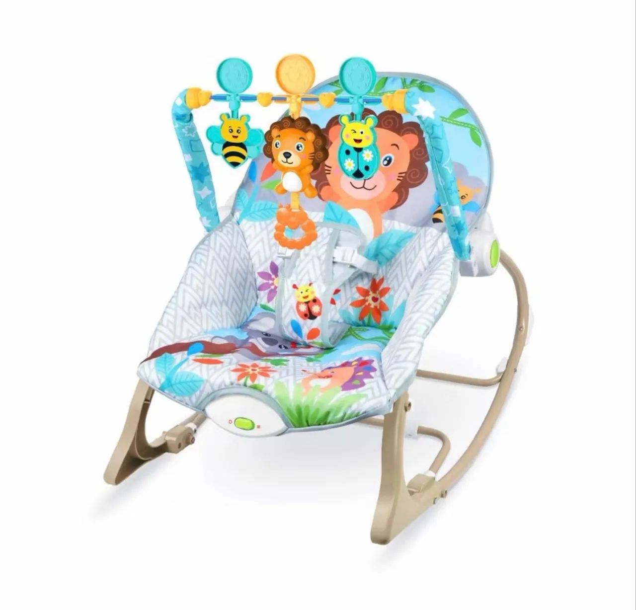 Cadeira de Balanço e Descanso da ColorBaby com Vibração Suave e Musical P/ seu bebê