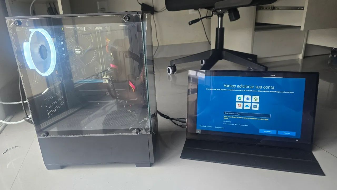 Computador Gamer Intel i5 16GB RAM SSD LED Branco - Foto 2