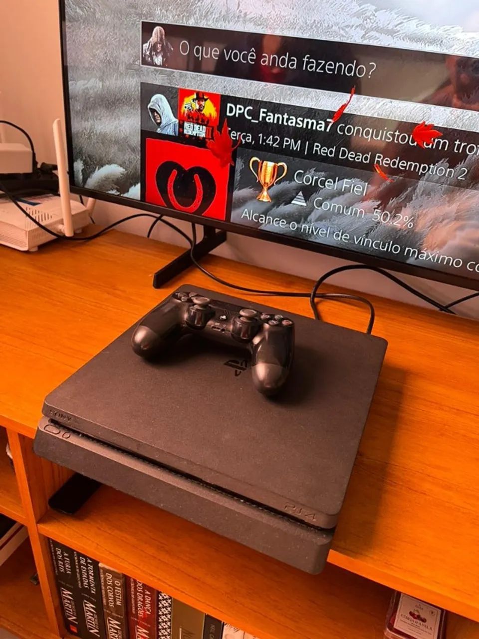 PS4 slim com controle  - Foto 3