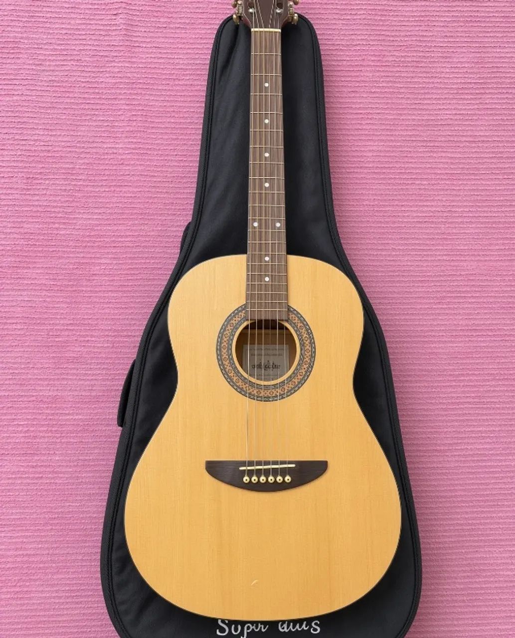 Violão Memphis aço natural + capa