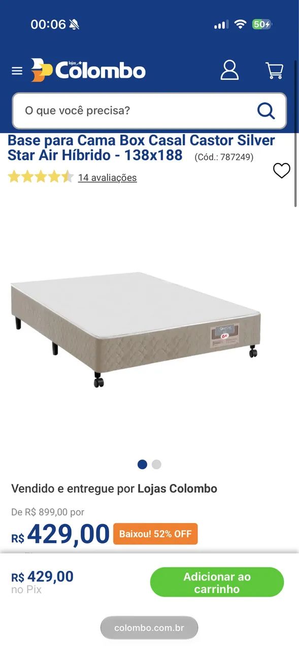 Cama box Casal (TROCO PS3)