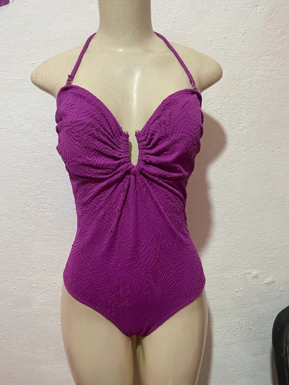 Maiô rosa roxo lase composto - Foto 2