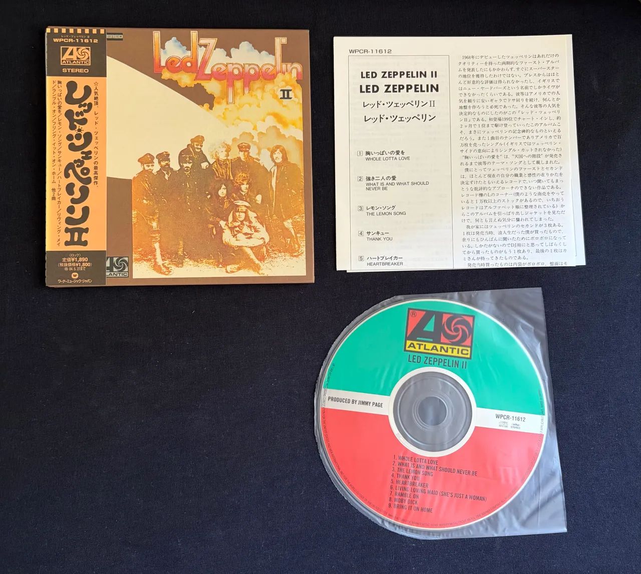 CD Led Zeppelin II Mini CD Lp Japan Original. - Foto 3