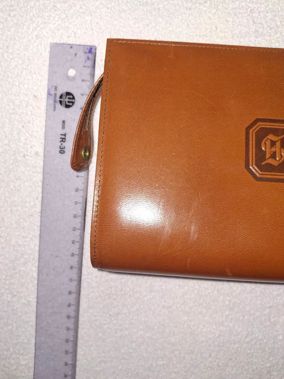 Bolsa de mao nova, original em couro H. STERN.  Vintage. - Foto 3