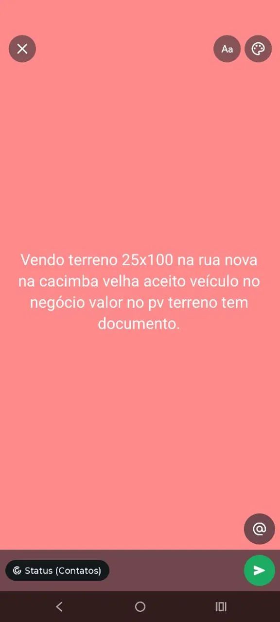 Vendo terreno para sítio 