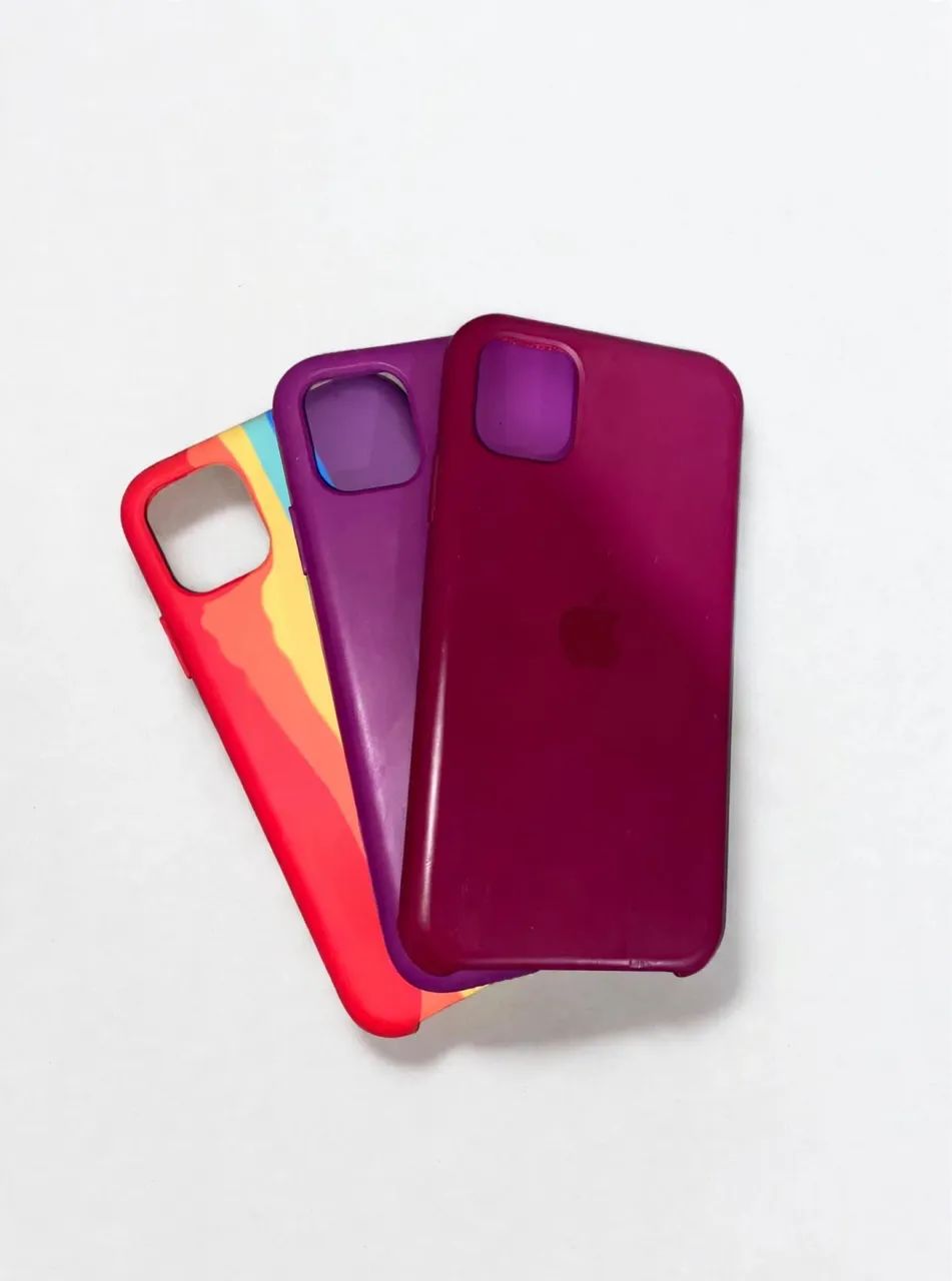 3 Capinhas iPhone 11 e XR  - Silicone