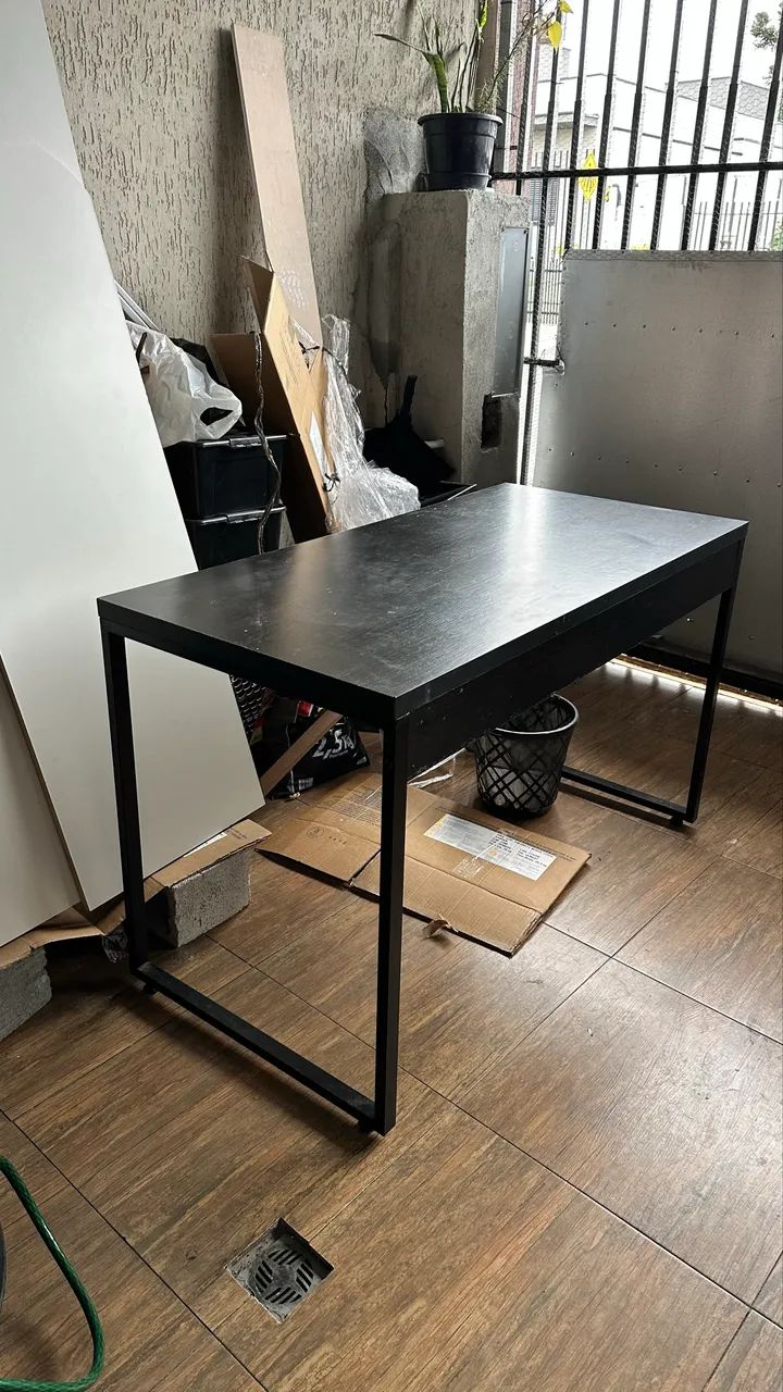 Mesa para escritorio / escrivaninha preta - Foto 2