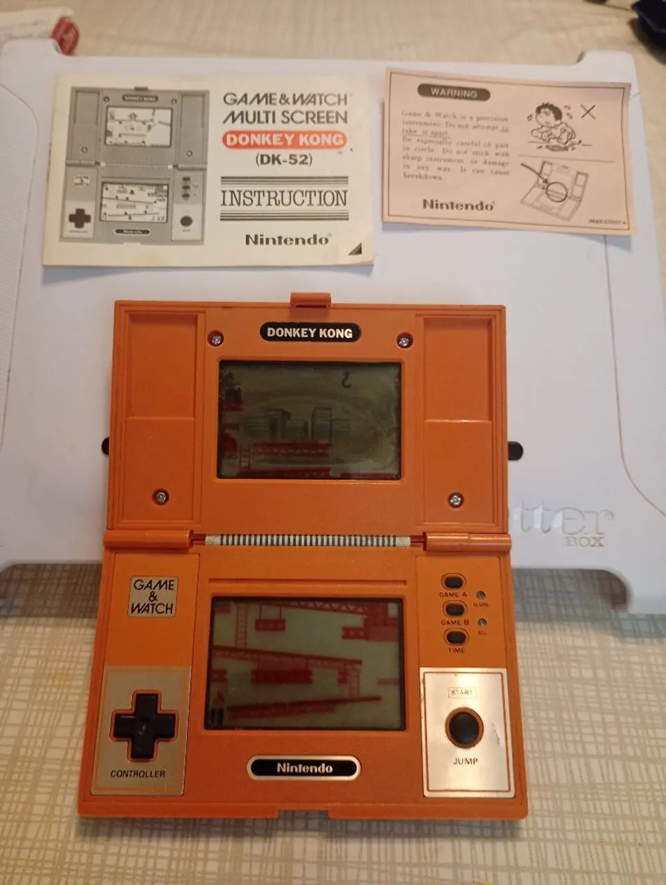 Game Watch Multi screen Donkey Kong ano 1982 Nintendo caixa