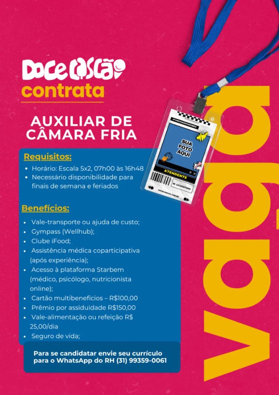 AUXILIAR DE CAMARA FRIA 