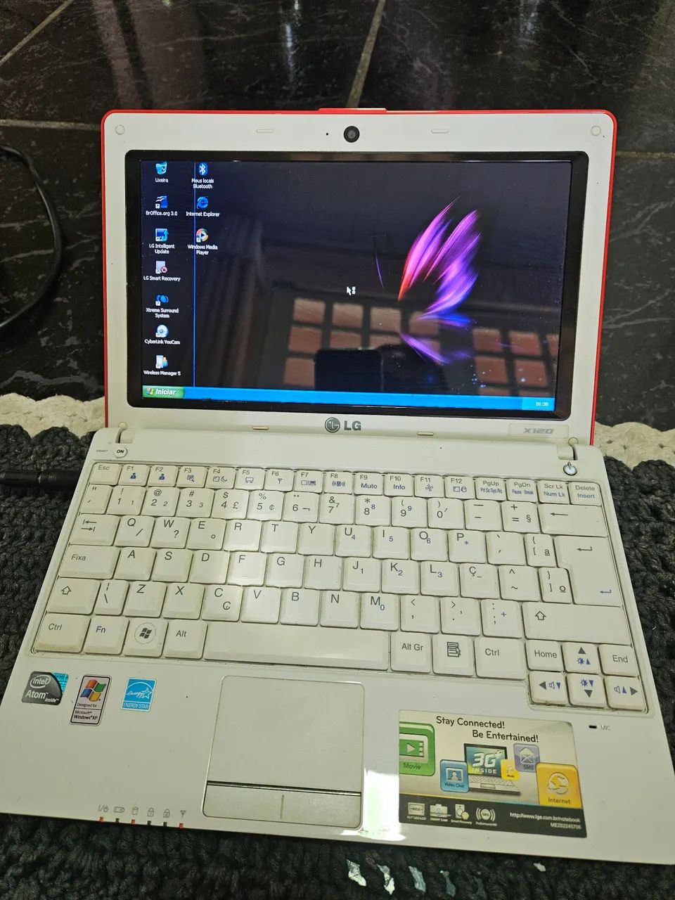 Vendo netbook  lg x12 defeito - Foto 4