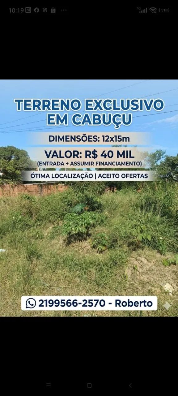 Passo financiamento de terreno 