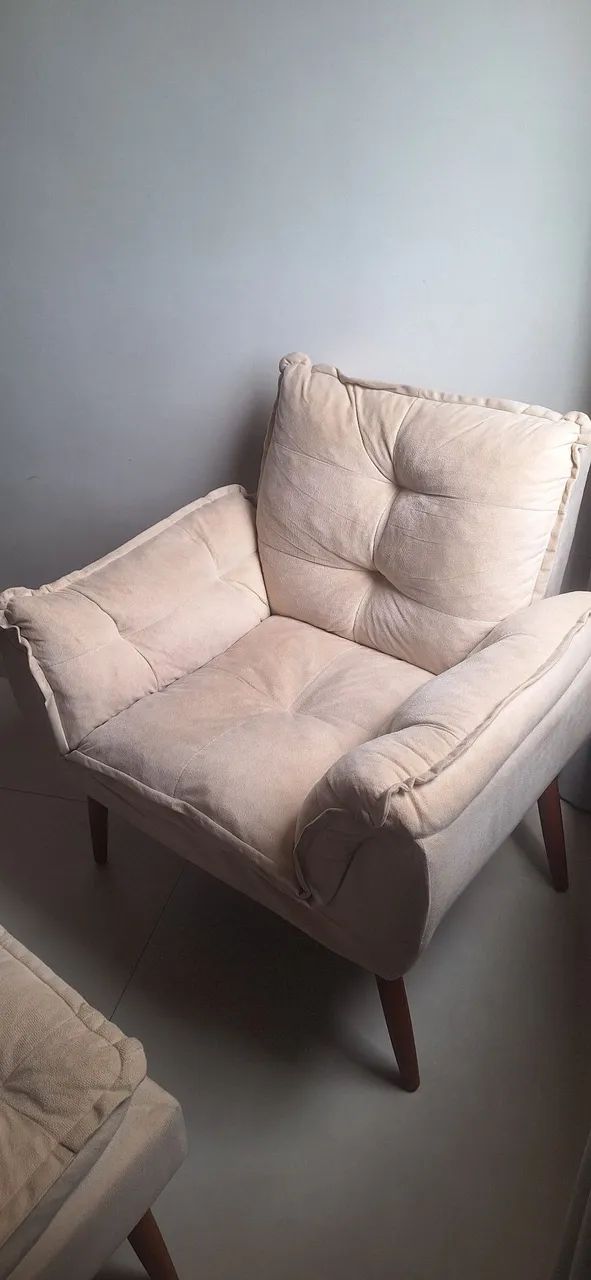 Poltrona + Pulf Para Amamentação e Sala de estar Confortável - Foto 5