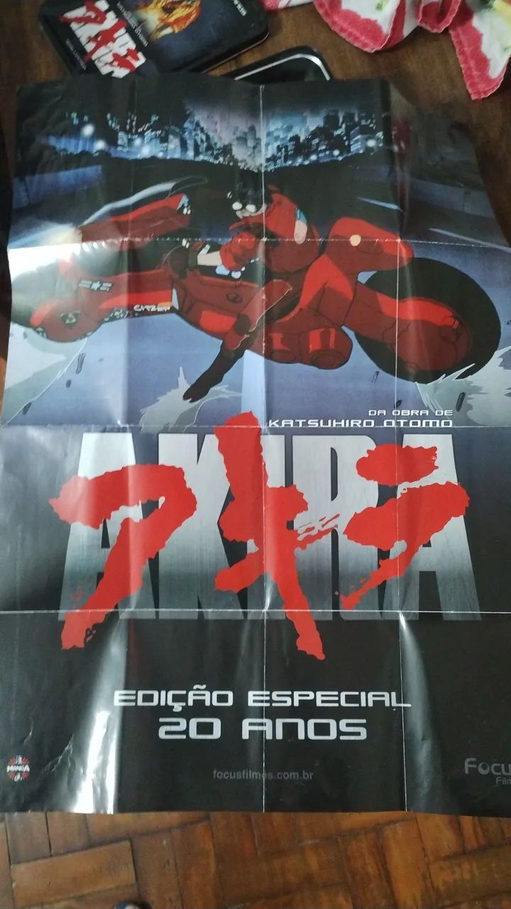 DVD box Lata 2 discos Akira focus filmes+ cards + poster - DVD