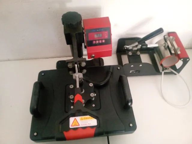  Prensa Térmica 8 em 1 para Sublimação (Completa + Semi-nova)