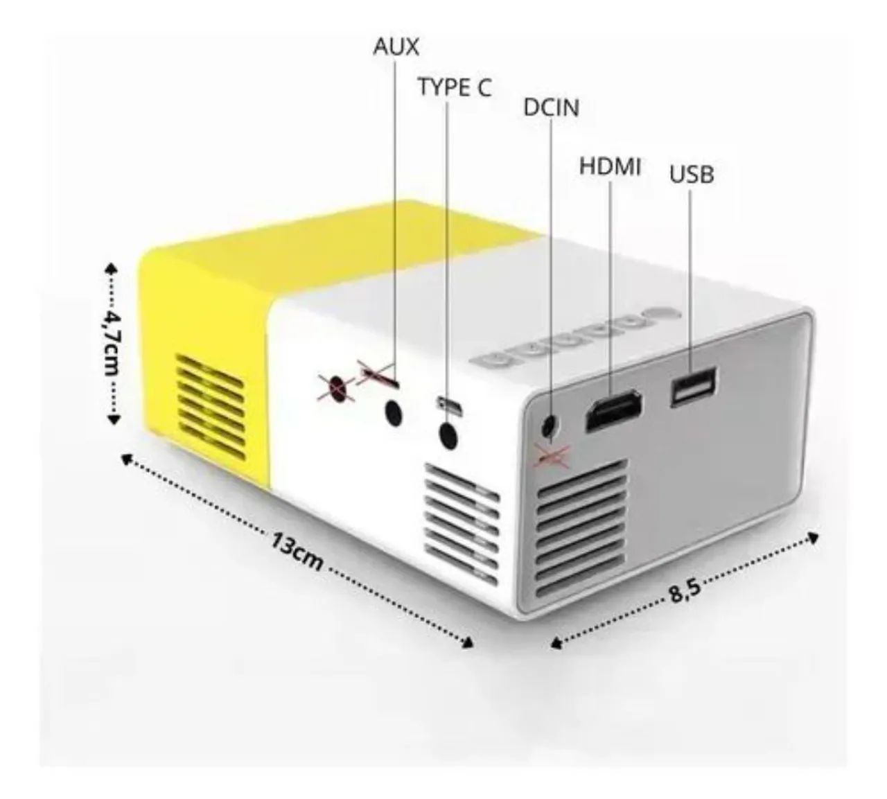 Vendo projetor, acompanha controle e cabo HDMI 