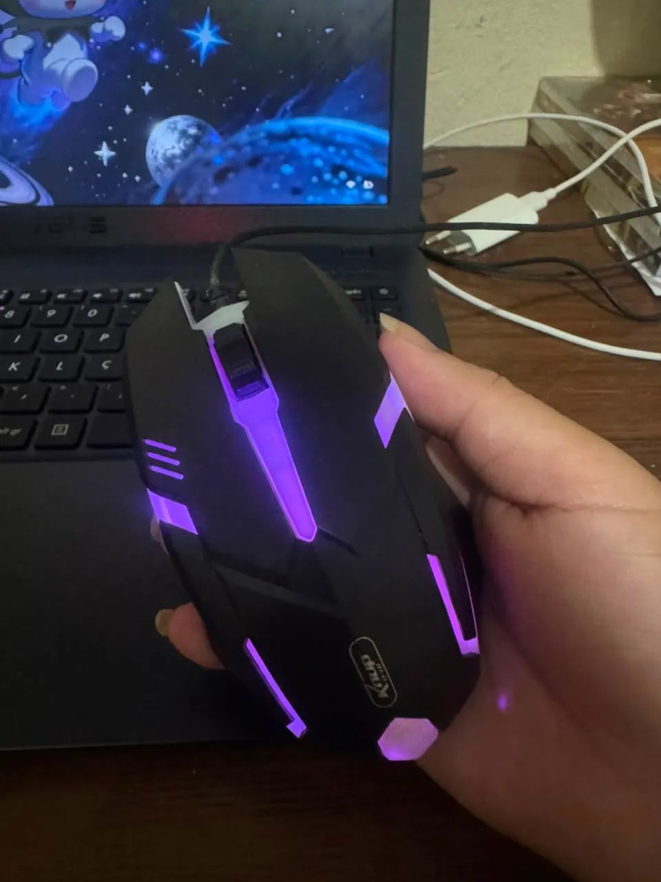 Notebook + mouse game, aceito trocas  - Foto 3