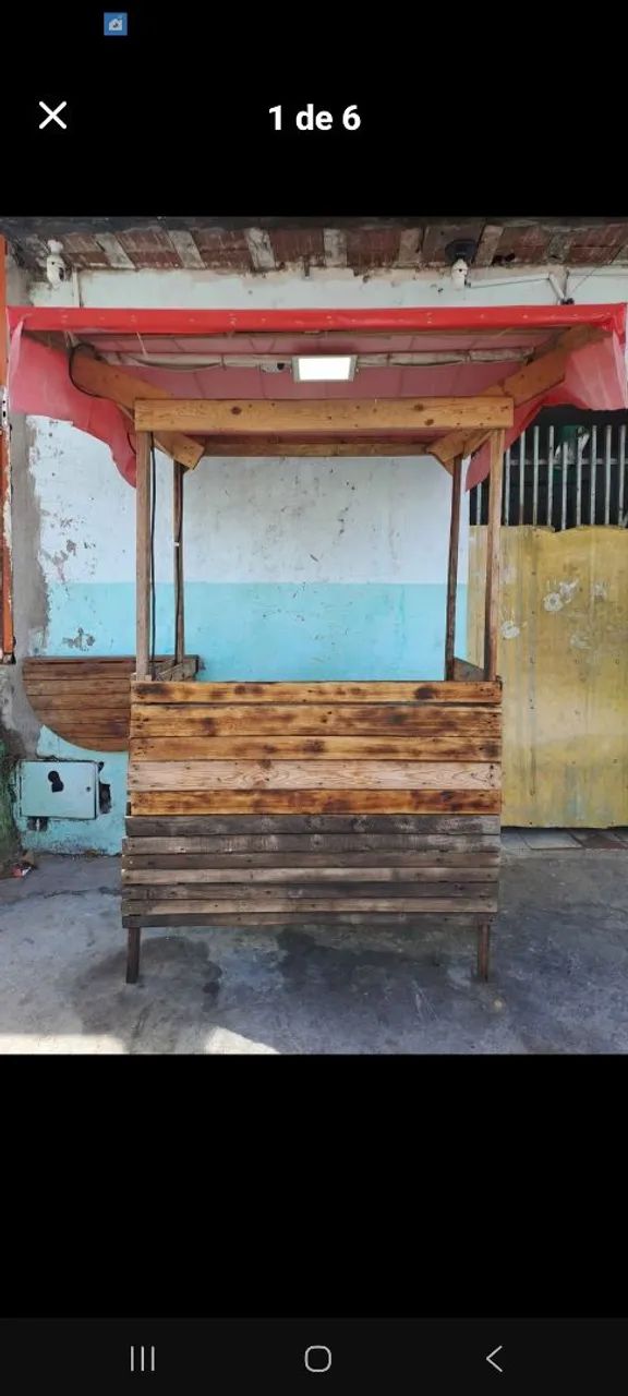Barraca Pra venda de frituras 