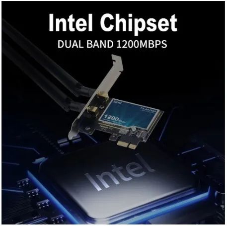 Placa de rede WiFi PCIe 2.4g/5ghz + Bluetooth 4.0 p/PC. Entrega Gratis - Foto 3