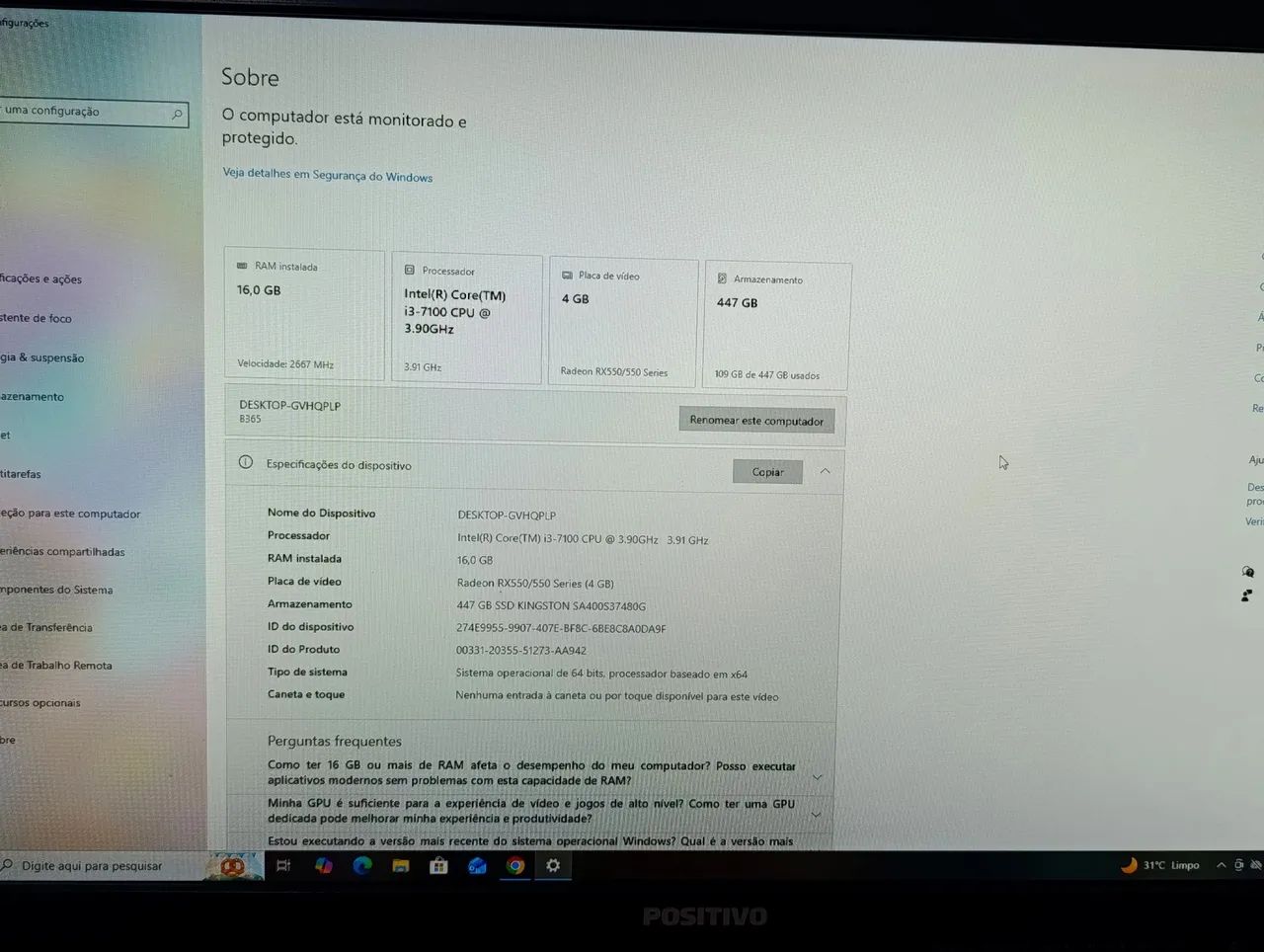 Pc gamer 7 geração vendo ou troco - Foto 3