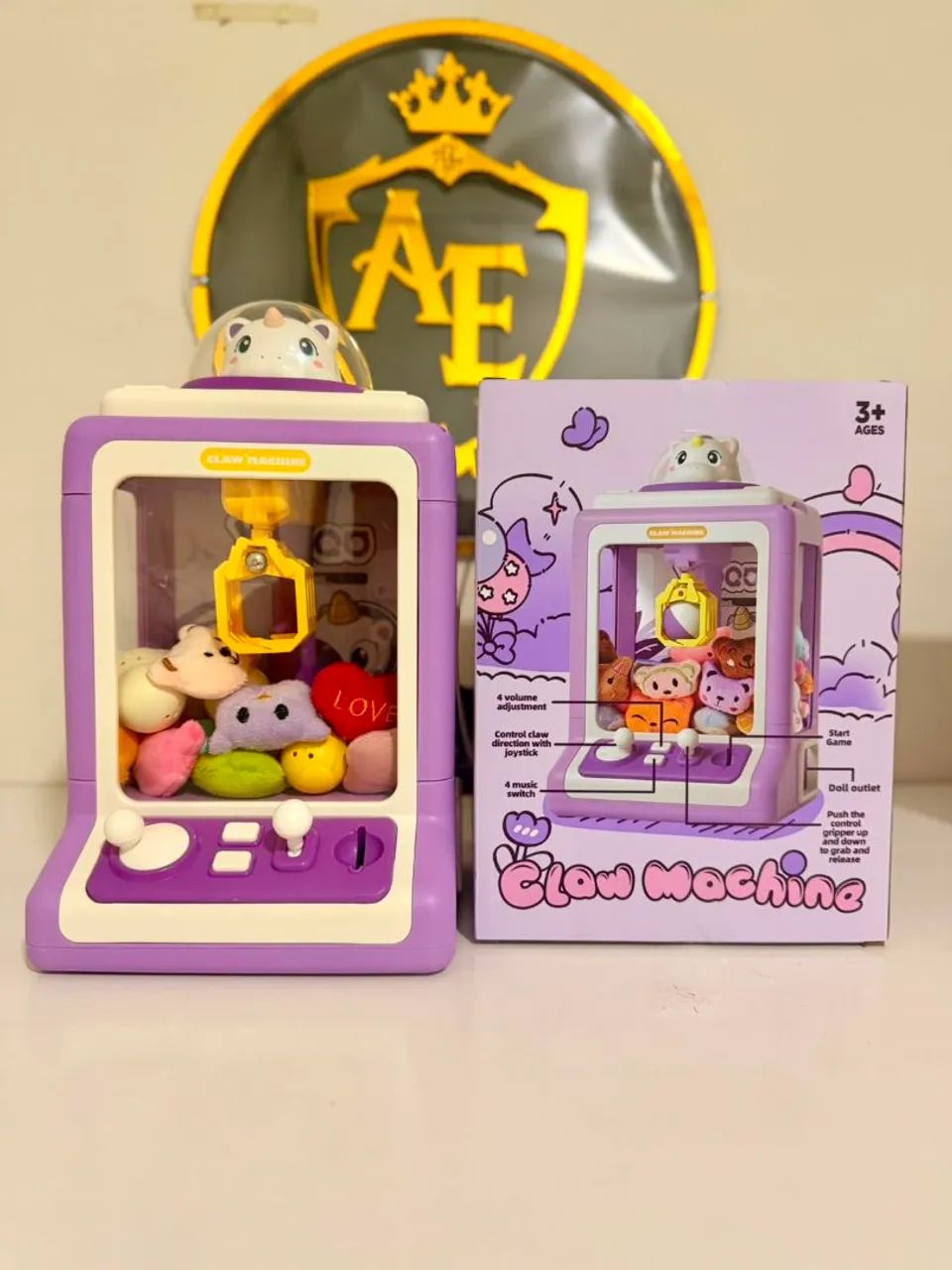 Brinquedo infantil pegar pelúcia 