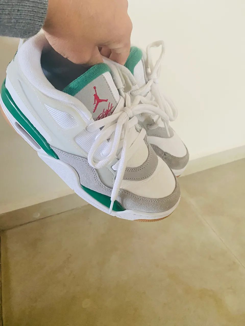 Tênis Air Jordan 4 RM Pine Green - Foto 3