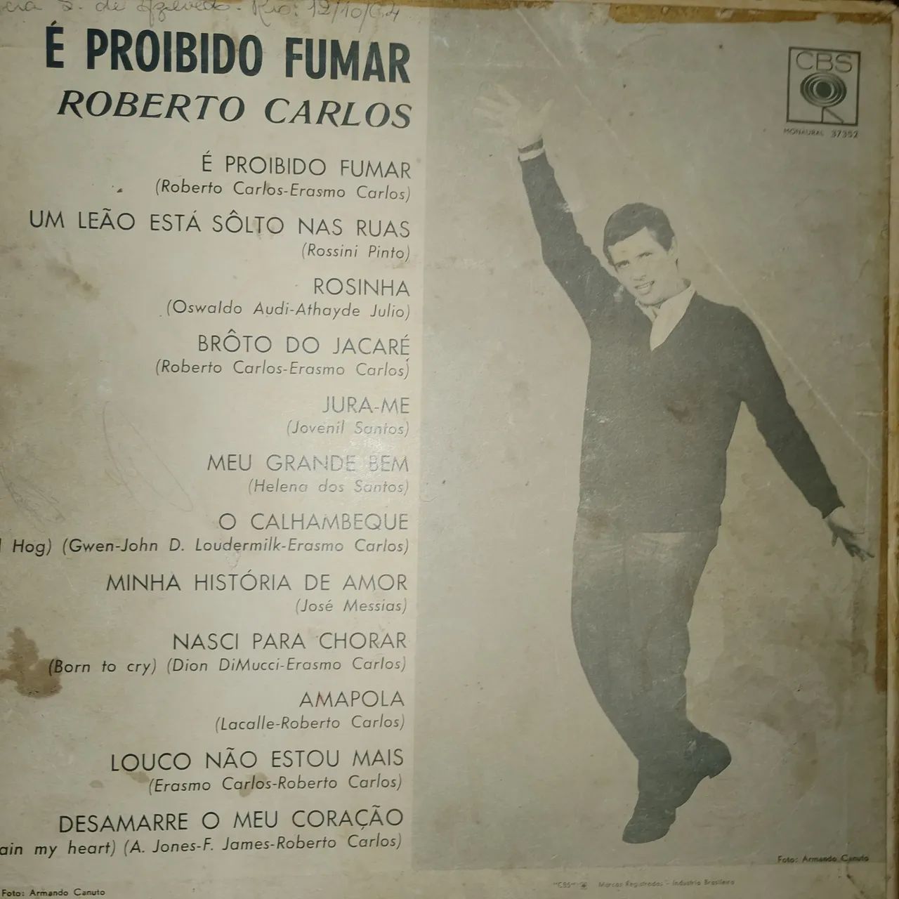 Disco vinil é proibido fumar Roberto Carlos  - Foto 2
