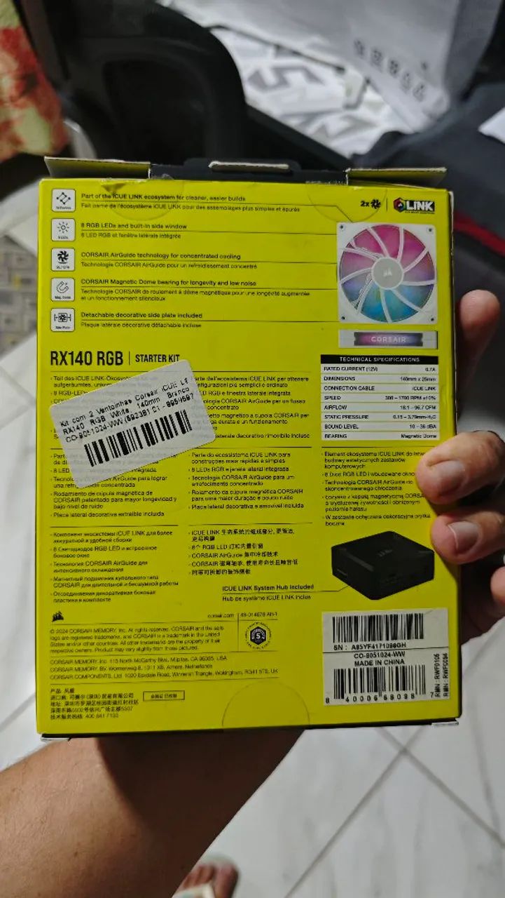 Fans Corsair RX140 brancas - Foto 2
