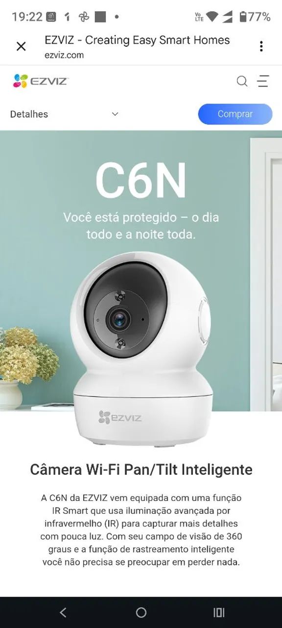 Câmera wifi interna C6n
