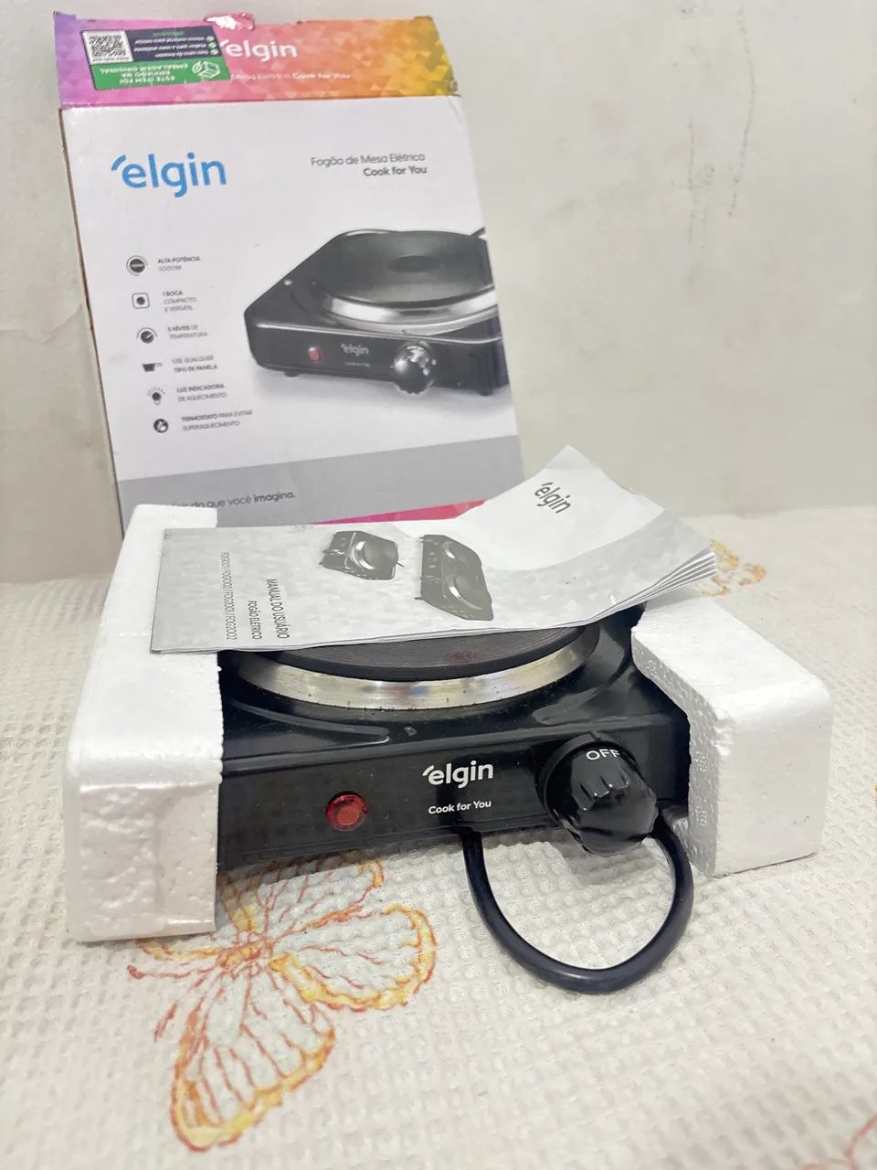 Fogão de Mesa Elétrico - Elgin 220V - Foto 2