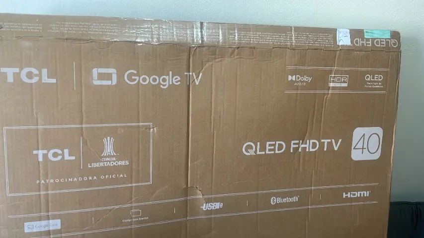 Smart Tv Tcl 40 Polegadas Full Hd Qled S5k Wifi Bluetooth Google Tv (TIRAR PEÇAS/SUCATA)
