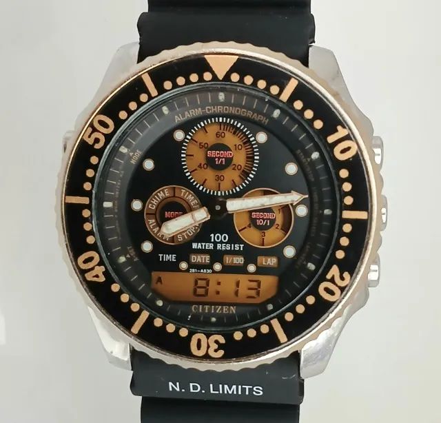 Citizen Combo 8946 Série Ouro Raro - Não é D120 Promaster Seiko