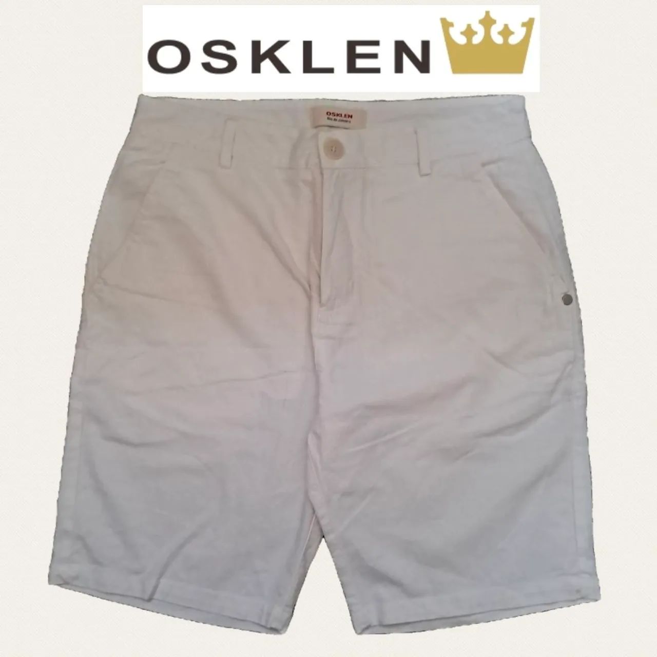 OSKLEN bermuda linho 38