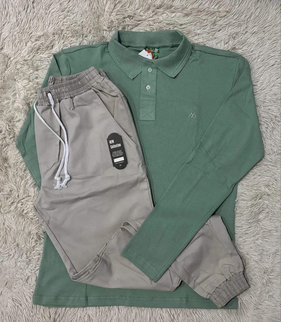 Kit G Camisa Polo e Calça Jogger 