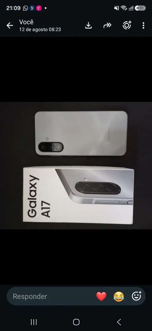 Galaxy A17 5G prata 128GB na caixa  - Foto 2