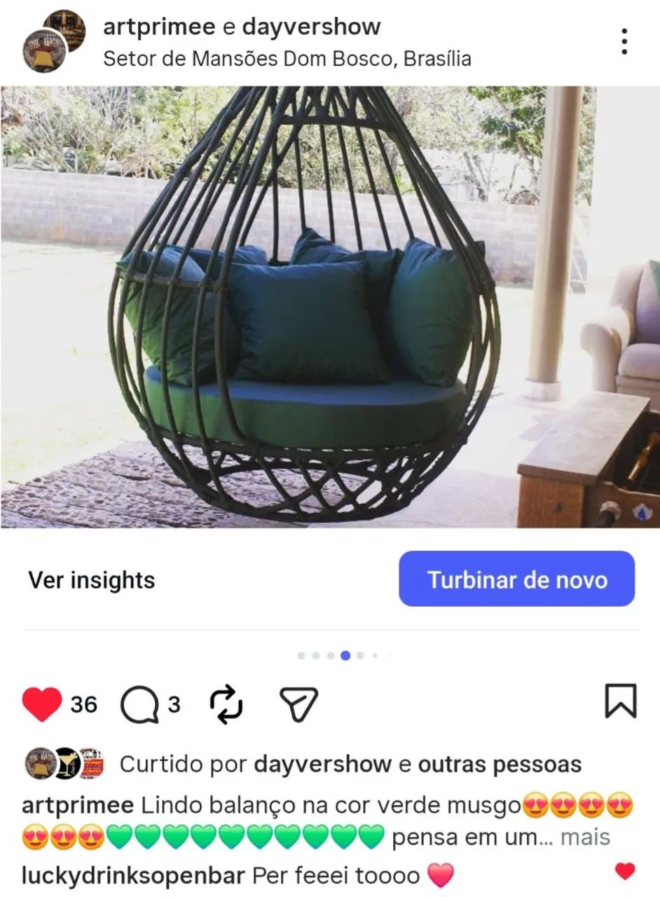 Balanços sofisticado