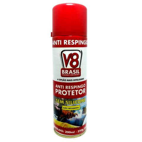 Anti Respingo em Spray Aerossol Sem Silicone - 200mL - V8 Brasil