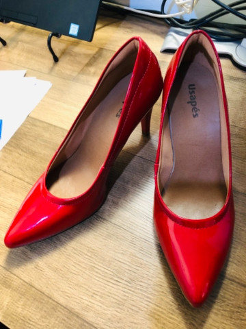 usaflex scarpin vermelho